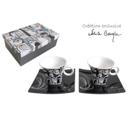 Coffret 2 Tasses café 90mL...