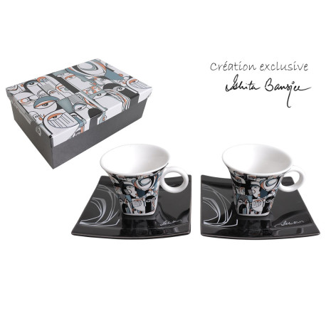 Coffret 2 Tasses café 90mL Ishita