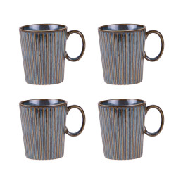 Coffret 4 Mugs 35cL Liv Bleu