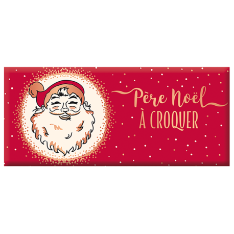 Tablette Chocolat au Lait 30g "Père Noël à Croquer"