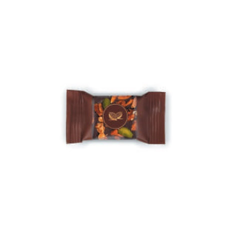 Croquant Carré Chocolat Lait Fruits Sec Caramélisés - 6g