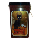 Boite à Café Rectangle Hermétique Chat Noir 500g