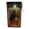 Boite à Café Rectangle Hermétique Chat Noir 500g