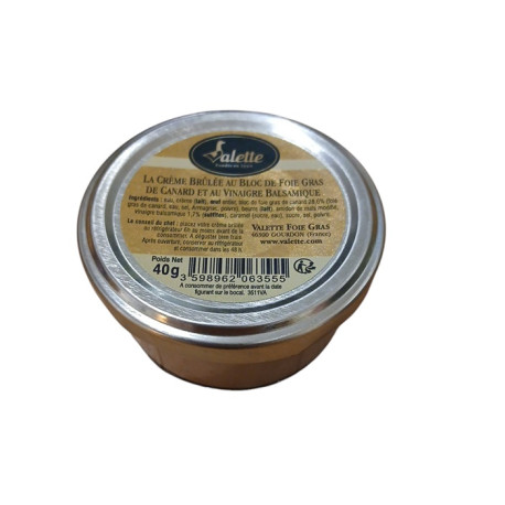 Crème Brulée au Bloc de Foie Gras - 40g