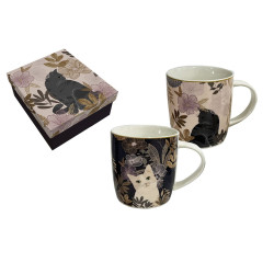 Coffret 2 Tasses 400mL Chat...