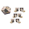 Coffret 6 Tasses 120mL + soucoupes Chat Florabelle