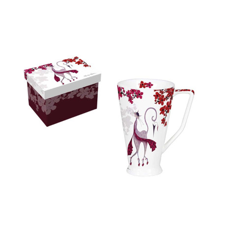 Mug XL 500mL "Sakura Rose-Catitudes" - de M. Robertson