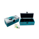 Boite à Thé 3 compartiments "Sakura Bleu-Catitudes" de M. Robertson