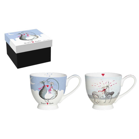 Coffret 2 Déjeuners 500mL Love Duo Catitudes de M.Robertson