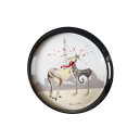 Plateau Rond Love Duo Catitudes de M. Robertson