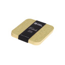 Set de 6 dessous de verre carré vert beige